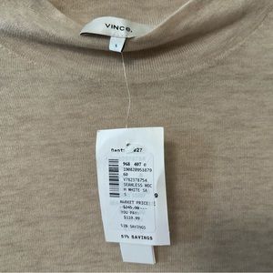 Vince Seamless Mock Neck Sweater